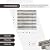 Apollo Tile 12 x 12 in. Accent Strip Mosaic White and Gray Polished Eastern White and Wooden Grey Marble Tile 5-Pack APLKB88P31A for Bathroom, Garage, Shower Wall/Floor, Kitchen Backsplash, Patio
