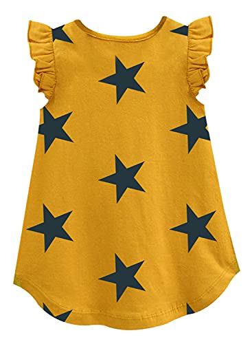 Image of A.T.U.N. (All Things UBER Nice) Girl's Polyester Regular Fit Solid Round Neck Knee Length Regular Top