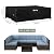 Patio Furniture Set Cover, Outdoor Sectional Sofa Couch Set Covers Waterproof, Garden Dining Table Chair Set Cover 120" L x 90" W x 35" H Black