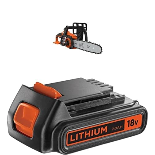 Tronçonneuse 18V BLACK+DECKER à lubrification semi-automatique et batterie