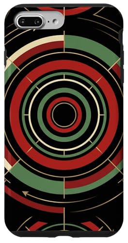 ���[���b�g �����O �T�[�N�� ���� �􉽊w�͗l �A�[���f�R �O���t�B�b�N �X�}�z�P�[�X iPhone 7 Plus/8 Plus �p