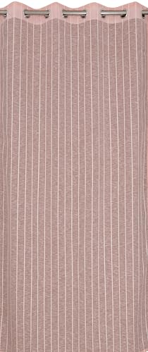 Image of Exporthub Sheer Linen Cotton Curtains for Window 6 Feet Set of 2, Pink - Light Filtering Breathable Fabric Drapes for Living Room & Bedroom (EHSPR051 64)