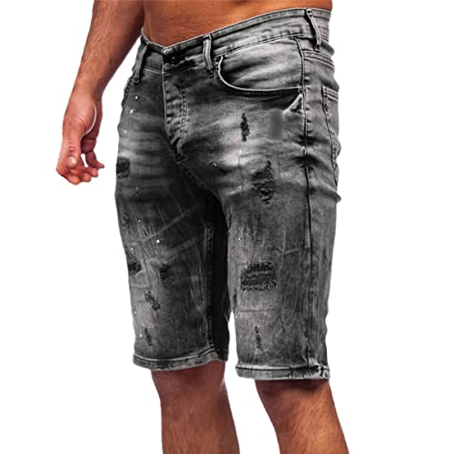 Short en jean homme micro-élastique Kelsiop noir L pour un confort flexible