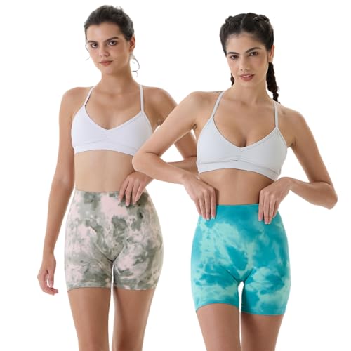 Image of AUROLA Dream Collection Women Workout Shorts High Waist Gym Shorts, Scrunch Butt Seamless Athletic Shorts