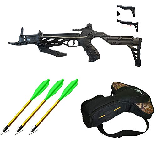 Southland 80lb Self-Cocking Pistol Crossbow with Bolts & Bag