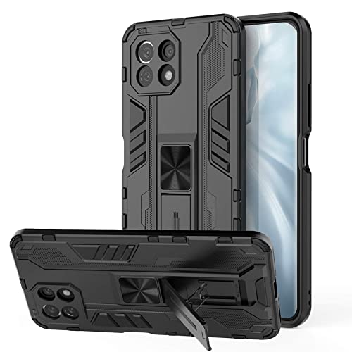 Tianyan Funda Xiaomi Mi 11 5G,Anti-Shock 360 Grados con Soporte Carcasa [Dual Layer 2in1 Hard PC y Silicona TPU Tough Armor Case] protección Funda para Xiaomi Mi 11 5G,Negro