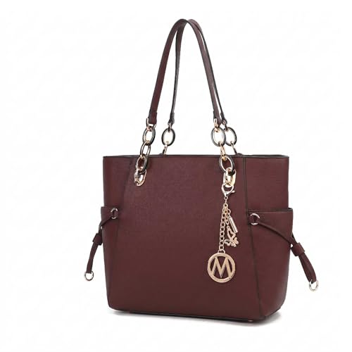 Image of MKF Collection Shoulder Bag Handbag for Women, Vegan Leather Satchel Bag ladies Tote Bag, Top-Handle Purse by Mia K