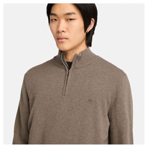 Pull zippé 1/4 Timberland Cohas Brook en maille fine de laine mérinos pour homme