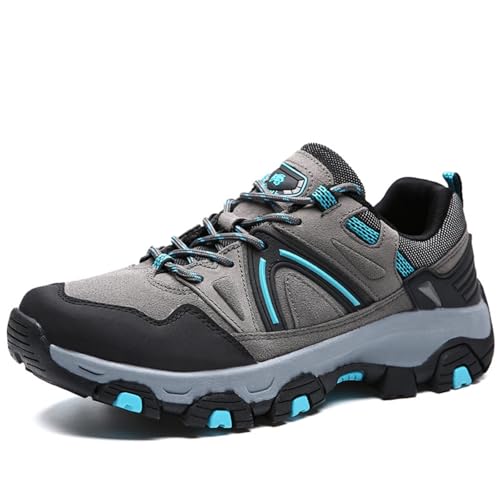 Low - Top Lightweight Men's Anti - Slip Hiking Shoes: Great for Outdoor Work and Trekking. Reliable Traction and Comfort.