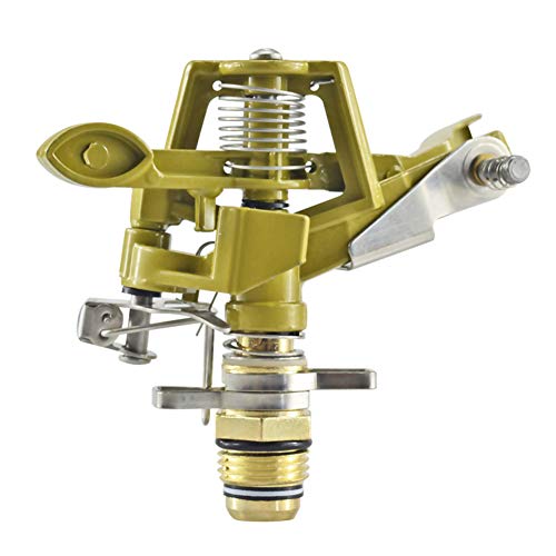 Preisvergleich Produktbild Cestbon Garten Sprinkler Bewässerung 360° Zinklegierung Einstellbar Für Garten Rasen Pflanzen Landschaft Ausrüstung,Grün