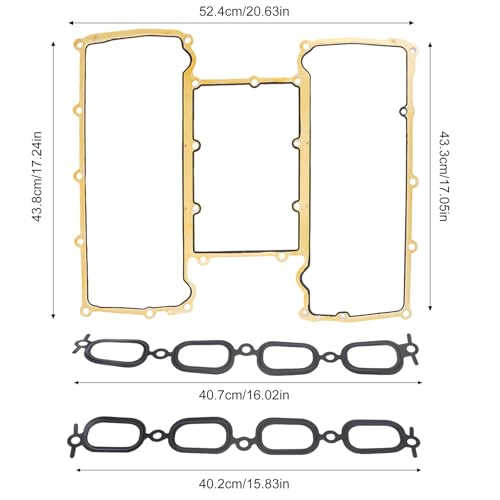 Image of Intake Manifold Gaskets Kit for Rover Range Rover Sport 5.0L 2010-2018 LR011343 LR011585 LR011586 Engine Intake Manifold Gasket 2011 2012 2013 2014 2015 2016 2017 2018