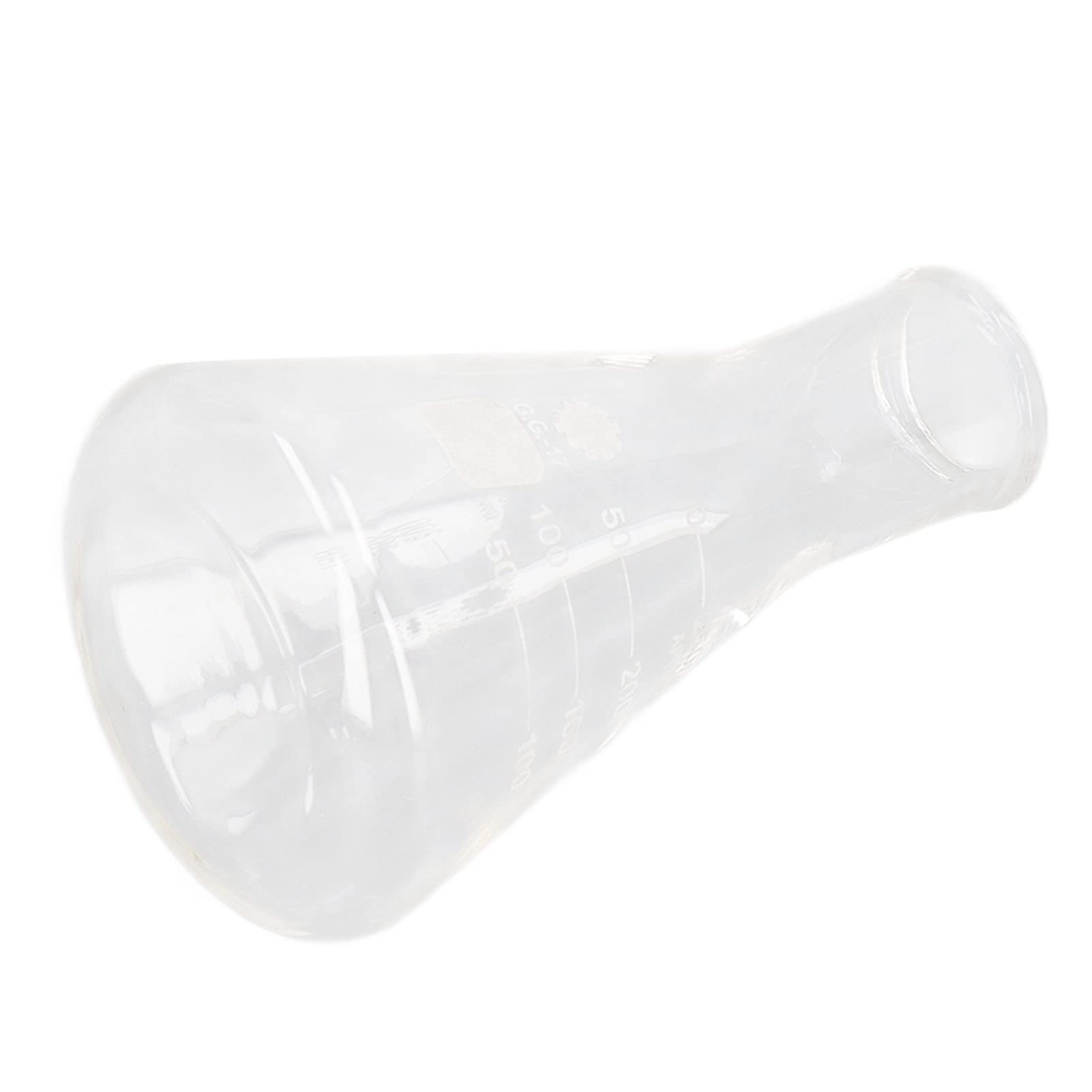 4 Pezzi Beuta Erlenmeyer, Vetro Borosilicato, 50 ML, 100 ML, 250 ML, 500 ML, per Chimica, per Colture Chimiche e Batteriche
