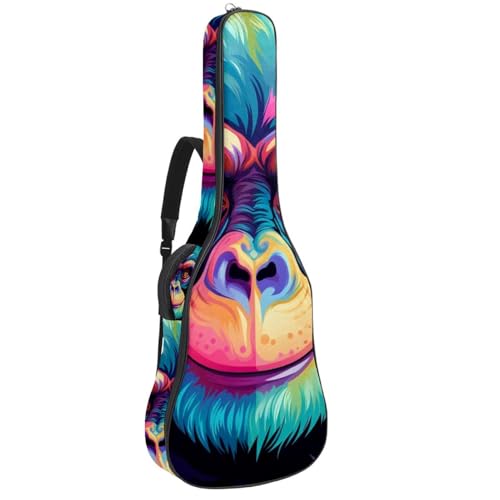Étui guitare acoustique 101,6 cm singe coloré imperméable