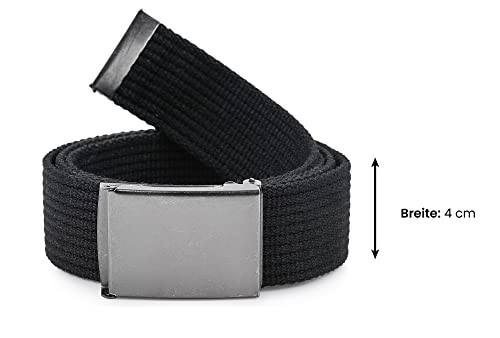 Ladeheid Cintura Uomo in tessuto P10 (Nero-Grigio