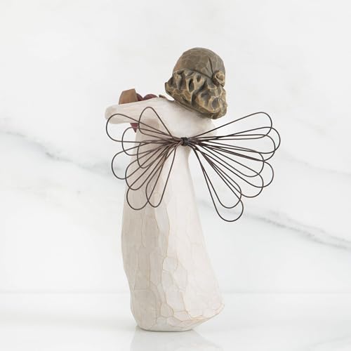 image for Willow Tree with Love Angel, You are Loved, Figure Holding Out Red Hea