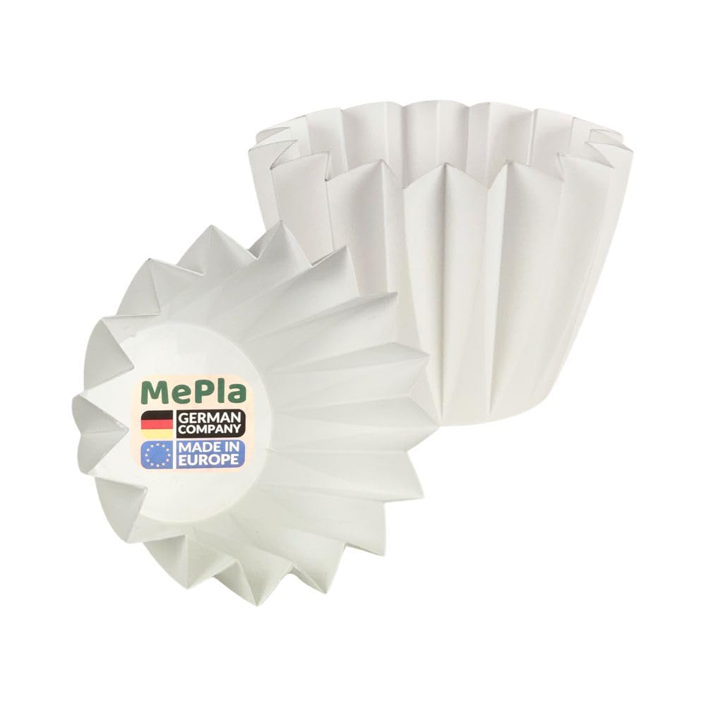 MePla - 20 Stück - Umtopf Adonis ø14 - Weiss - Bruchsicher, UV-beständig & wetterfest – Pflanztopf Made in Germany für innen & außen