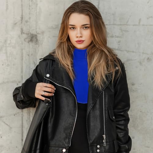 Image of Cutecrop Turtleneck Dickey Extra Large Fake Collar Detachable Dickey Collar Half Mock Turtleneck for Men Women