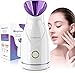 Kingsteam Vaporizzatore Facciale-Ozono, Sauna Spa-Vaporizzatore Professionale Per, Vaporiera Per Pori Facciali Nano Ionici, Umidificante, Togli Punti Neri, Pulizia profonda