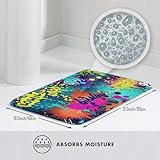 Front Door Mat Indoor Outdoor Entrance Welcome Mat Non Slip Floor Mat Colorful Spray Pattern Doormat for Entryway Rug Inside Outside Entry, Porch, Bathroom Rug 20" x 31.5" Carpet - Image 3