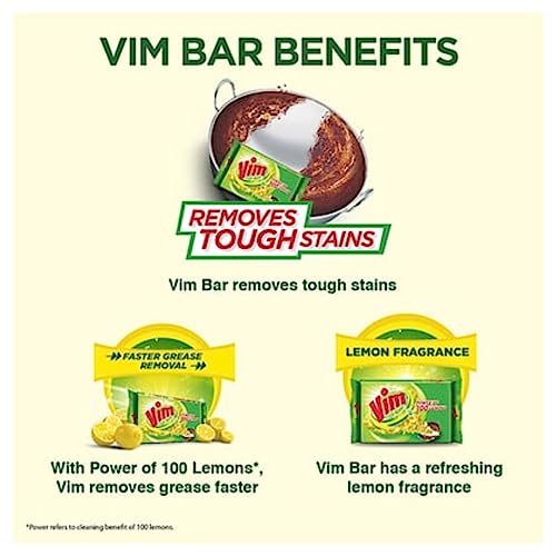 Image of Vim Lemon Dishwash Bar - 60g