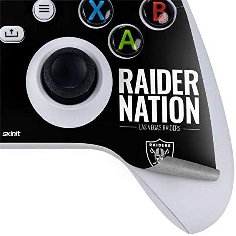 Skinit Decal Gaming Skin Compatible with Xbox Series S Bundle - Officially Licensed NFL Las Vegas Raiders Team Motto Design