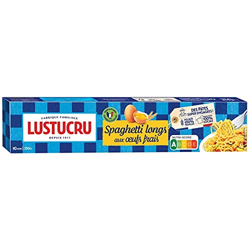 Spaghetti longs aux oeufs frais Lustucru, des pâtes rapides à cuire qui régalent toute la famille