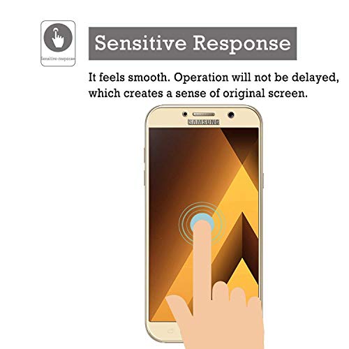 Image of Screen Protector for Samsung Galaxy A9 Pro (Gold) Tempered Glass Edge-to-Edge 6D Screen Guard With Installation Kit