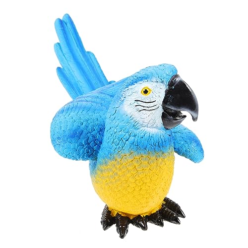 Modèle d'oiseau perroquet décoratif en résine pour ornement de jardin et cour extérieure