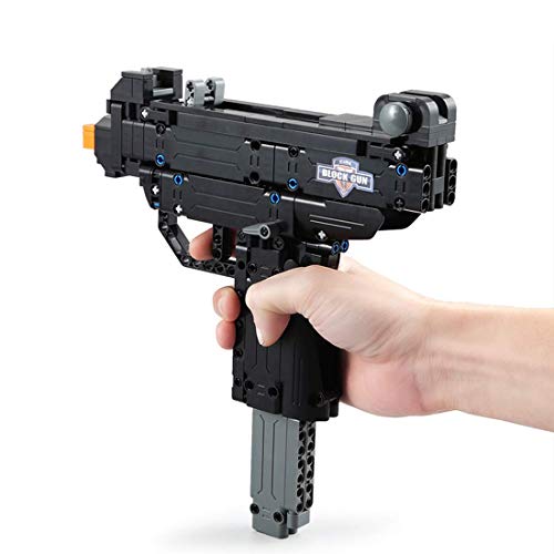 Technik Gewehr Bausteine Kit 563 Klemmbausteine Adler Pistolen mit Kugeln kompatibel mit Lego (Uzi) – Bild 7
