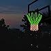 KAIMINGQIAN Glow in The Dark Basketball Net,Upgraded Tricolor Nightlight Basketball Net,All-Weather 21 inches Standard Basketball Net,12 Loops for Indoor Outdoor Professional Net