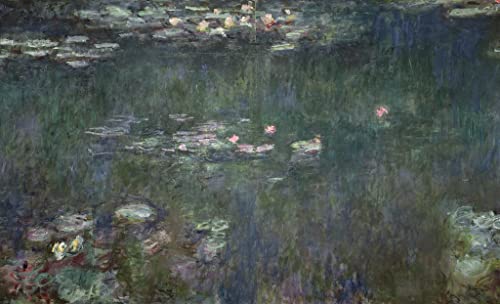 Impression d'affiches Nympheas Claude Monet sur toile premium decoration 60x90cm