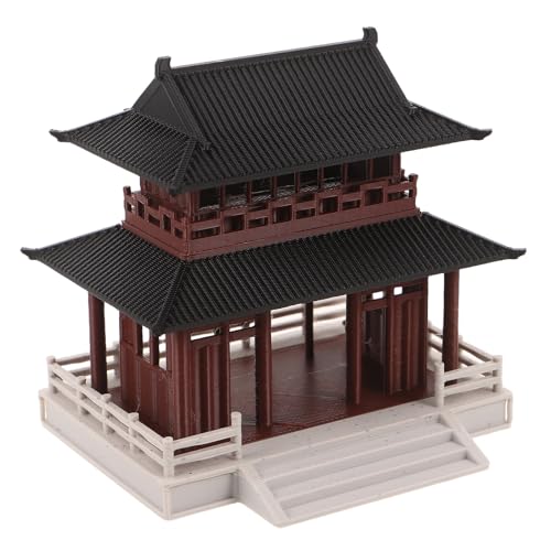 TOYANDONA Decoración de Pagoda Miniatura para Peceras y Jardines Zen, Modelo de Torre Asiática de Resina 7.5x8x6.5 Cm, Adorno Compacto para Paisajes Bonsái y Acuarios, Accesorio Decorativo