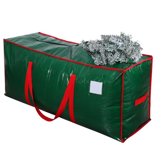 Christmas Tree Storage Bag, Extra Large Heavy Duty Festive Season Multipurpose Storage Bag Ideal for Up to 7.5 Ft Tall Xmas Trees and Other Decorations Green