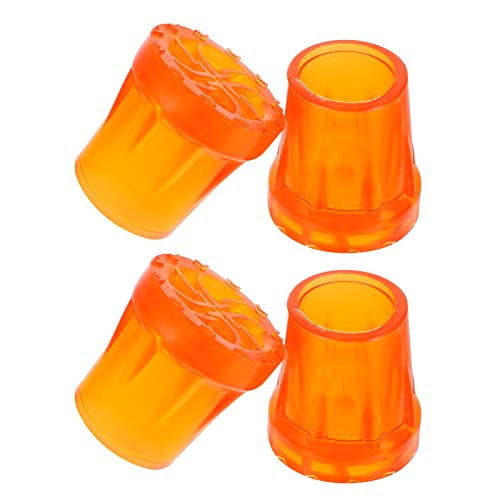 BESPORTBLE 4pcs Large Crutch Leg Protector Rubber Covers Non-Slip Crutch Stick Foot Mats Tire Tread Pattern for Walking Aids and Underarm