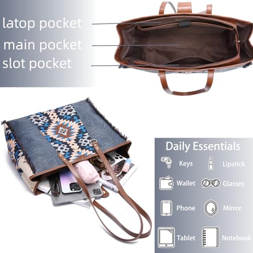 Women Handbag Travel Tote Bag Vintage Purses and Handbags Set Boho Style Work Shoulder Bags for Women Dating Work3