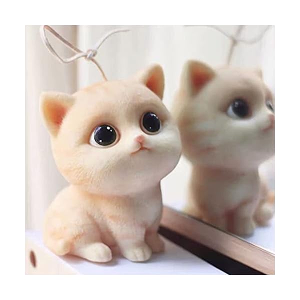 LZYY Kerzenform 3D Süße Katze Kerze Silikonform Simulation Tier Modellierung Cartoon Katze DIY Aromatherapie Gips… – Bild 8