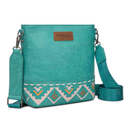 Image of Wrangler Crossbody Purses for Women Two Tone Crossbody Bags Women Purses and Handbags