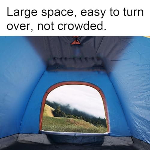 Carpa de camping automática plegable portátil azul miniatura 7