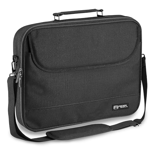 Pedea Laptoptasche 17,3 Zoll (43,9 cm) SMARTLINE Notebook Umhängetasche mit Schultergurt, schwarz