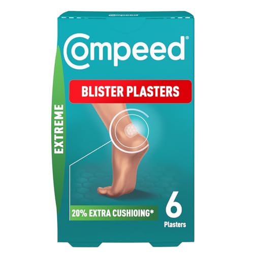 Compeed Blister Plasters Extreme 6 Pack - Hydrocolloid Foot Treatment - Heal Fast