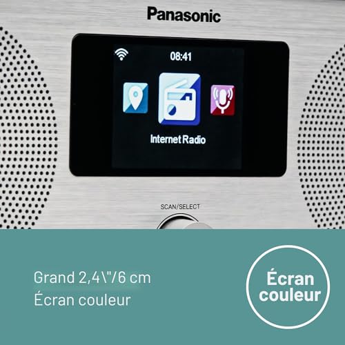 Radio Internet Panasonic RF-D40EG-K avec DAB+ Bluetooth et Wi-Fi noir - 4