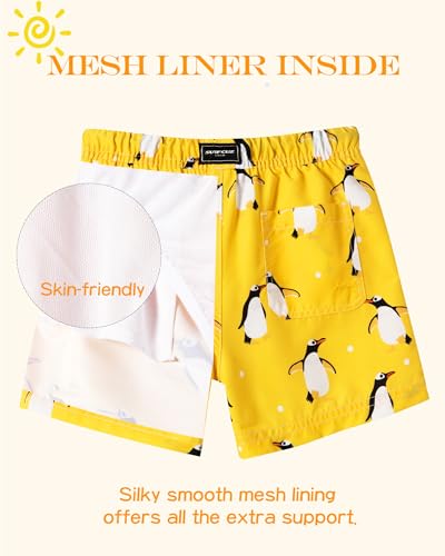 Image of SURF CUZ Surfcuz Little Boys Swim Trunks UPF 50+ Toddler Beach Shorts Swimsuit Kids Quick Dry Swimwear