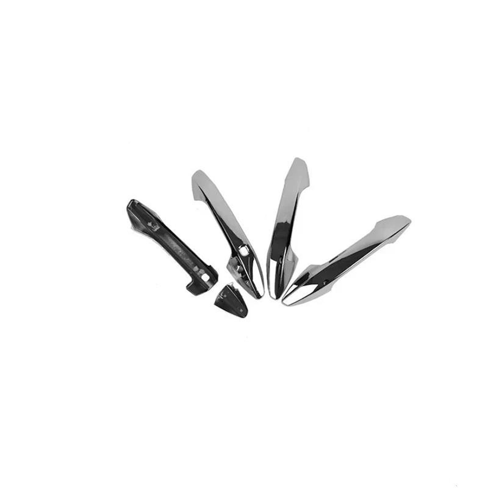 JTWMTY for Kia for Sportage LHD 2023 2024 2025 Carbon Fiber Chrome Car Door Handle Cover Trim Sticker Accessories(Style 5)