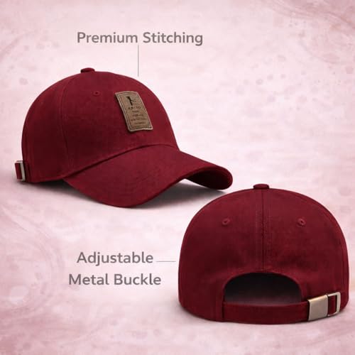Image of Baseball Cap for Men Original Adjustable Unisex Cap, Mens Caps Stylish, All Sports Type Caps or Hats, Free Size, UV Protection, Sports Cap for Men's, Outdoor Casual Wear (Pack of 1)