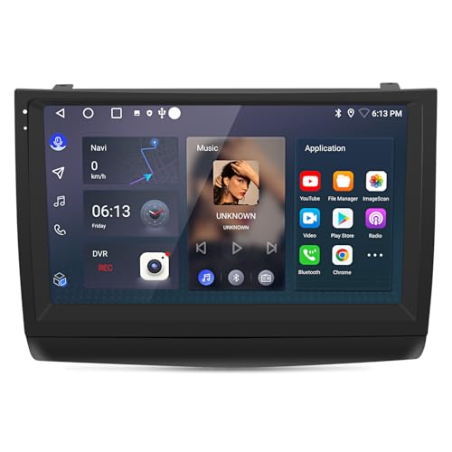 Junsun 4Core Car Radio Stereo for Toyota Prius 2003-2009 Android 13 Built in Carplay/Android Auto with WiFi GPS Navigation FM Bluetooth