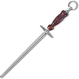 Victorinox Honing Steel 12-Inch Round Regular Cut, Dark Wood Handle