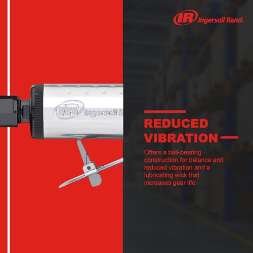 Image of Ingersoll Rand 307B 1 /4 inch Air Die Grinder, Straight, 28,000 RPM, 0.25 HP, Ball Bearing Construction, Safety Lock, Aluminum Housing, Lightweight Power Tool