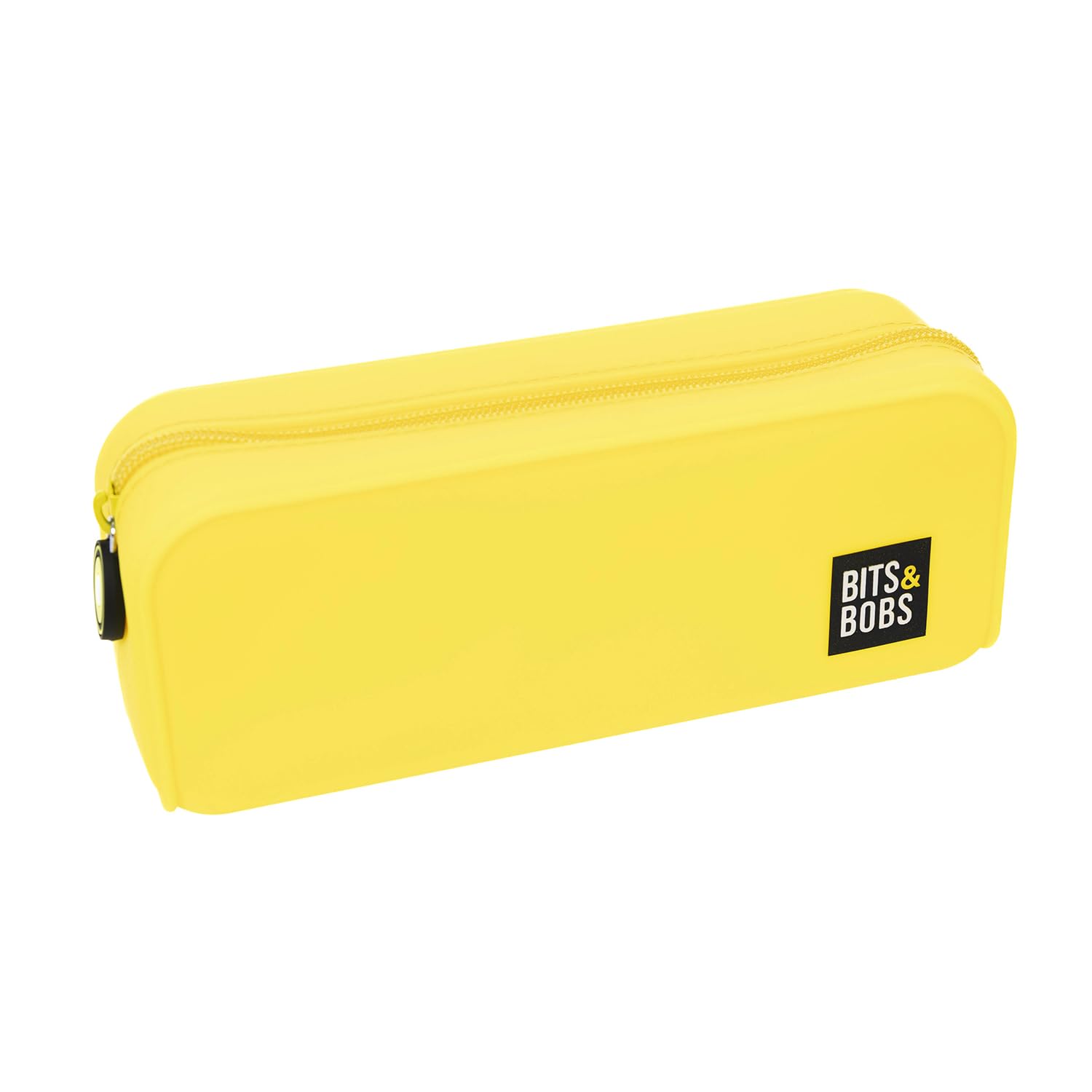 Grafoplás | Fluorescent Yellow Silicone Case | 20 x 7.5 x 7.5 cm | Soft Touch | Flexible | Water Resistant | Bits & Bobs Pop Up Design | Fluorescent Colours, Fluorescent Yellow, 20x7,5x7,5cm, School