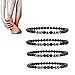 Produktbild WEFR Anti-Swelling Black Obsidian Slimming Anklet, Anti-Swelling Anklet Bracelet (B)