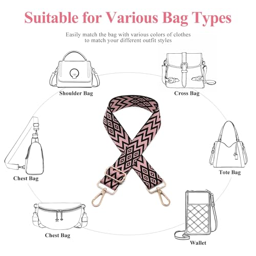 Image of Long Keeper Wide Purse Strap - Adjustable Shoulder Strap Crossbody Handbag Replacement Bag Strap Guitar Straps